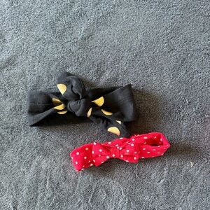 Kids Polka Dot and Moon Print Headband Set